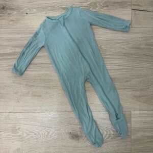 Kyte Baby Sage Green Zip Footie